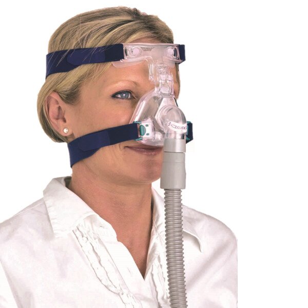 Woman Wearing Ultra Mirage II Mask